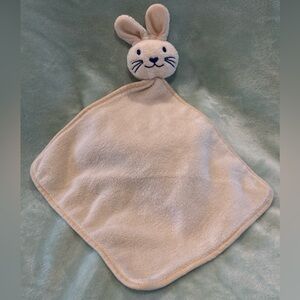EUC Baby Magic Cream Off White Bunny Rabbit Lovey Security 11" x 10" Blanket